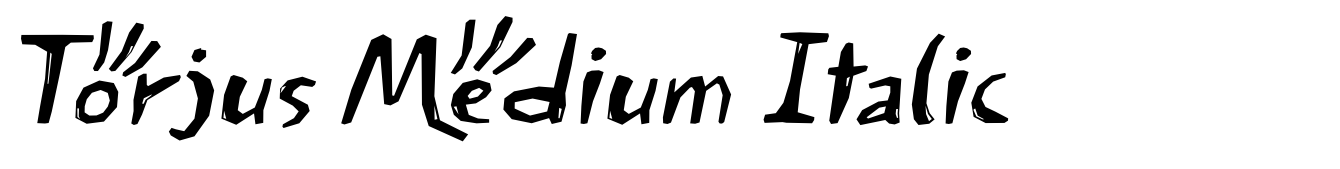 Torjus Medium Italic